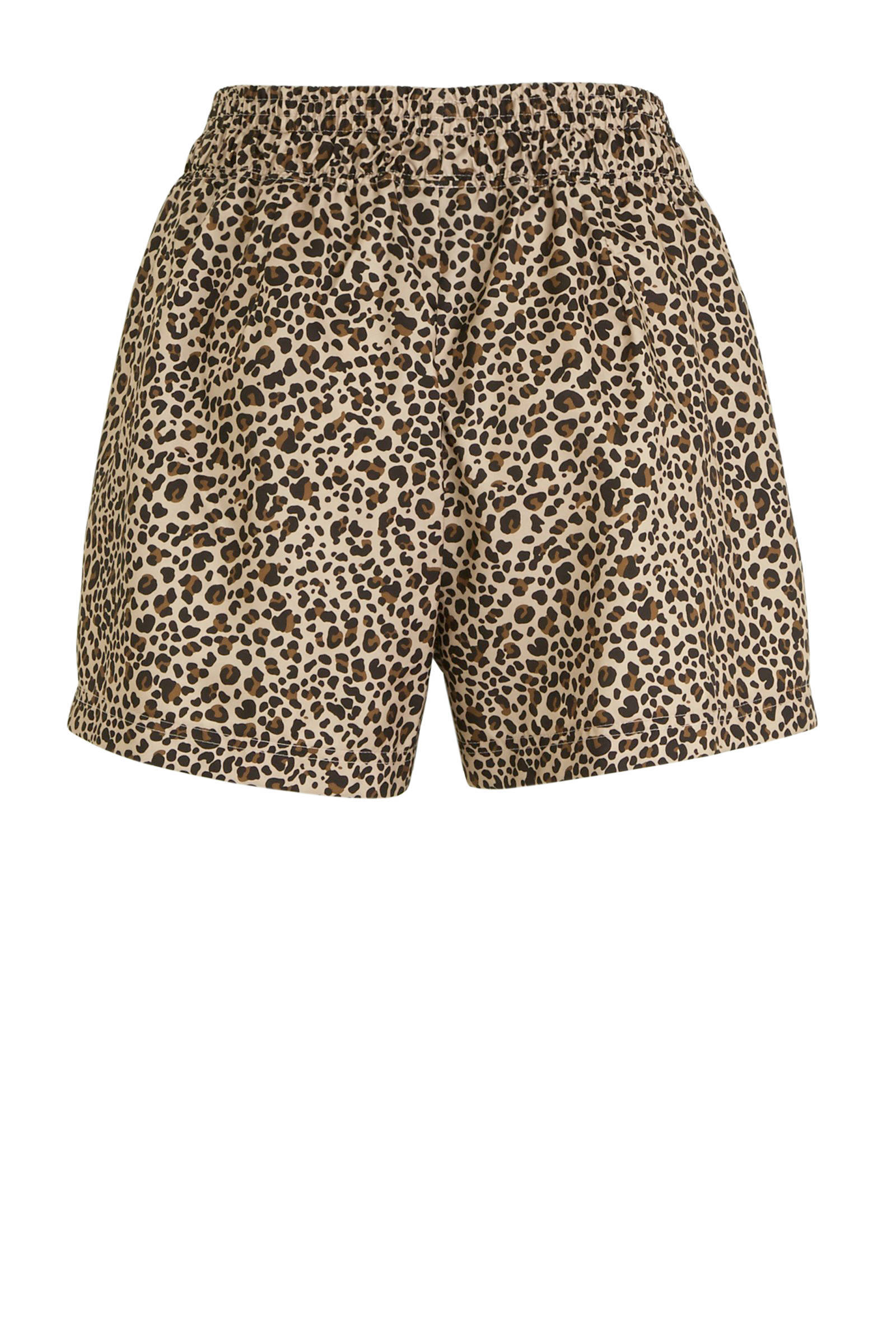 Nike short panterprint bruin | wehkamp