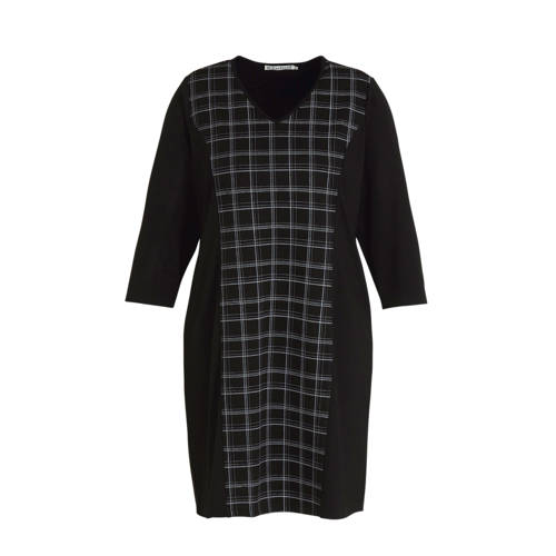 STUDIO geruite jurk Dress zwart STUDIO geruite jurk Dress zwart