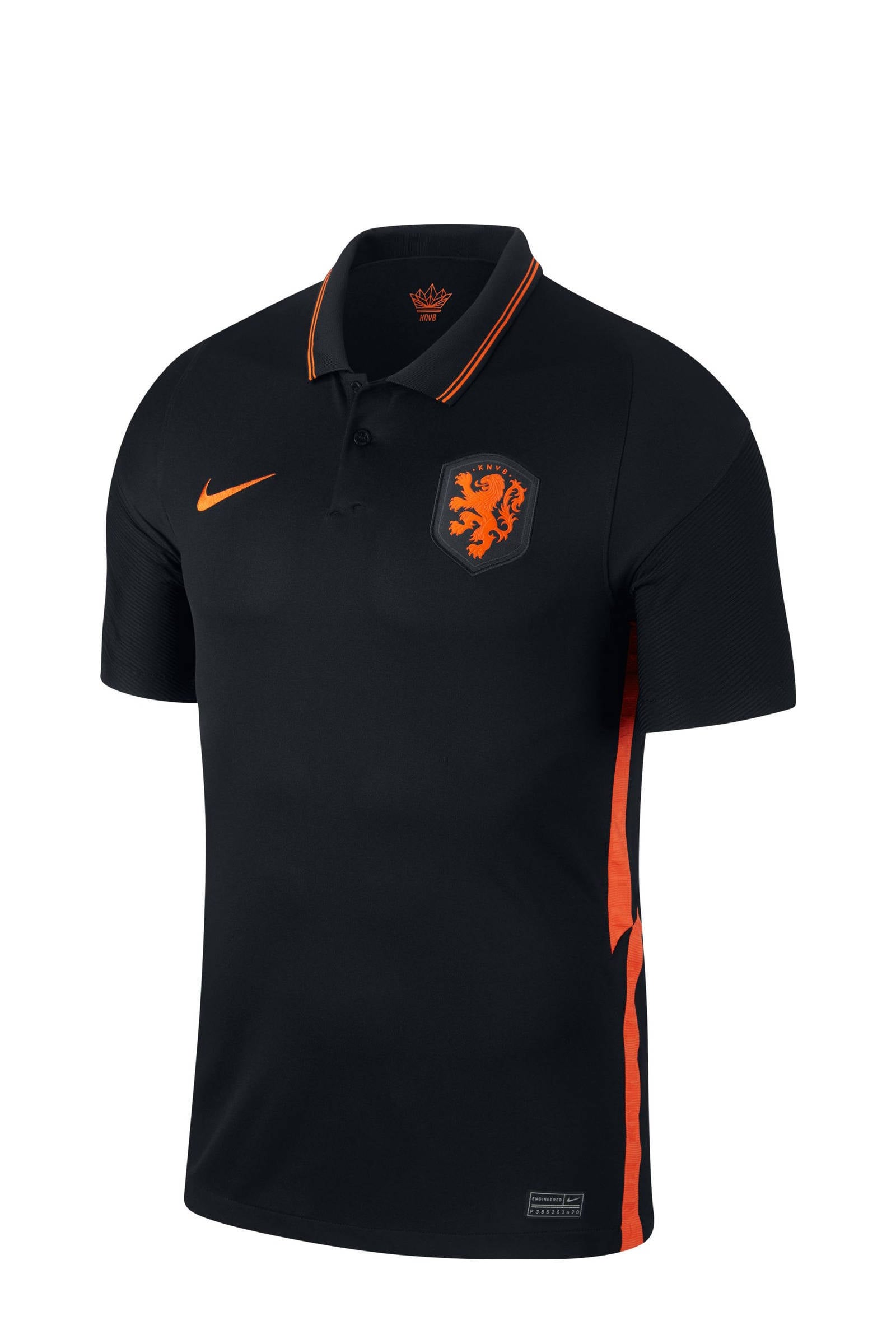 Nike Senior Nederland voetbalpolo zwart/oranje | wehkamp