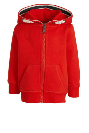 vest met biologisch katoen rood