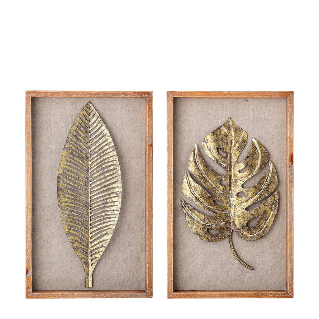 Bloomingville decoratielijst met bladeren, Bruin