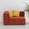 NOUS Living bank Igor hoek links - terracotta