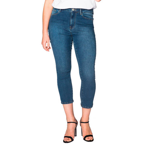 YOEK high waist skinny capri jeans Denise lichtblauw afbeelding
