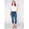 YOEK high waist skinny capri jeans Denise lichtblauw