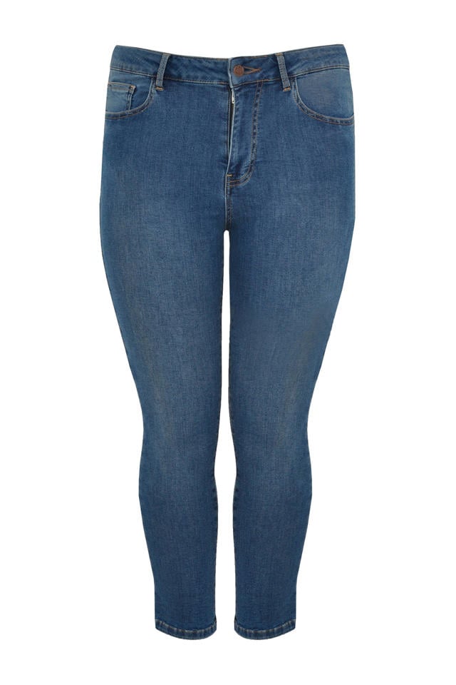 High Waist Skinny Capri Jeans