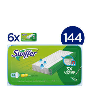 Wehkamp Swiffer Vloerreiniger Frisse Citroengeur - Vochtige Vloerdoekjes - 6x24 Stuks aanbieding Wehkamp Swiffer Vloerreiniger Frisse Citroengeur - Vochtige Vloerdoekjes - 6x24 Stuks aanbieding