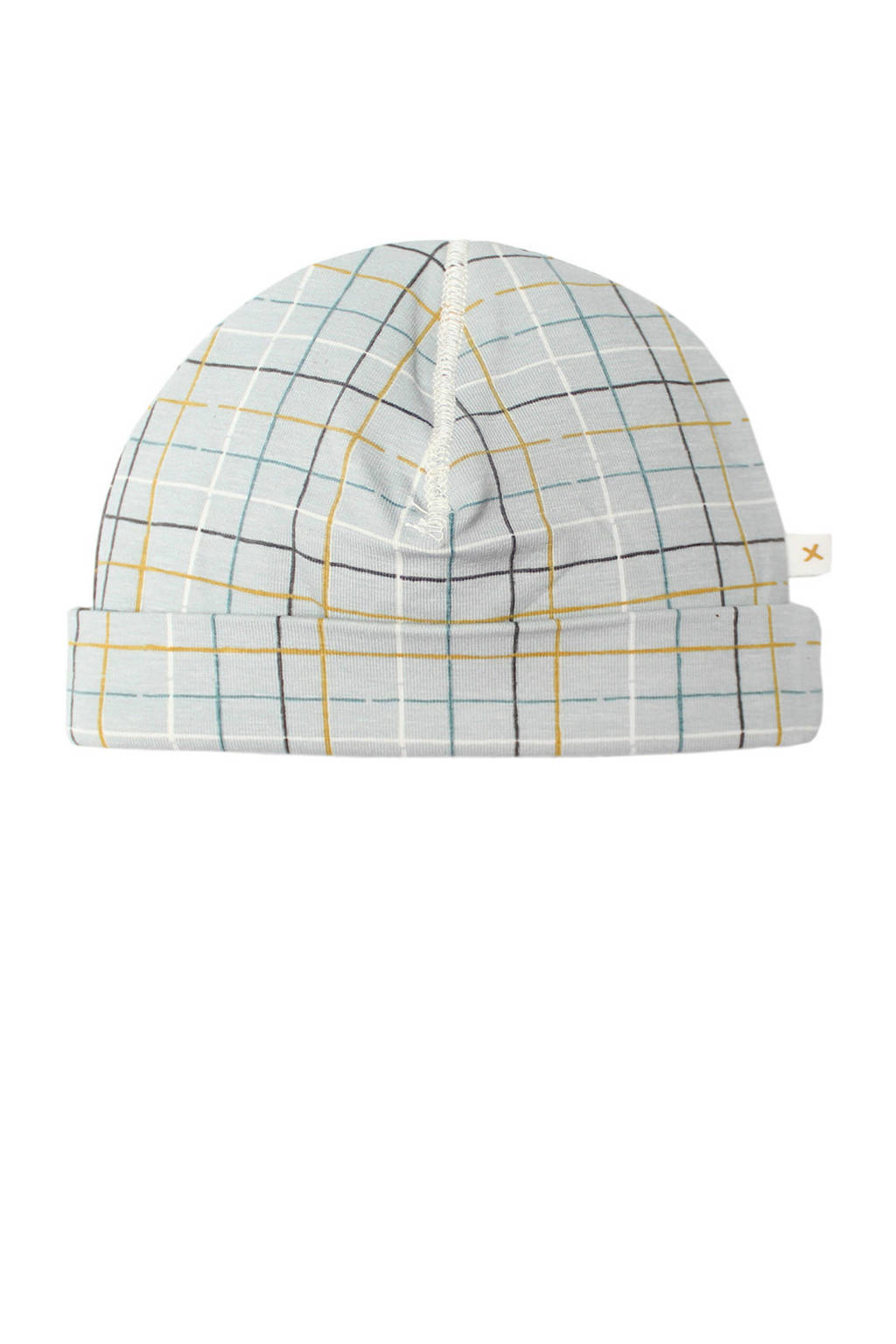 Moodstreet Petit muts ruitprint groen, Groen