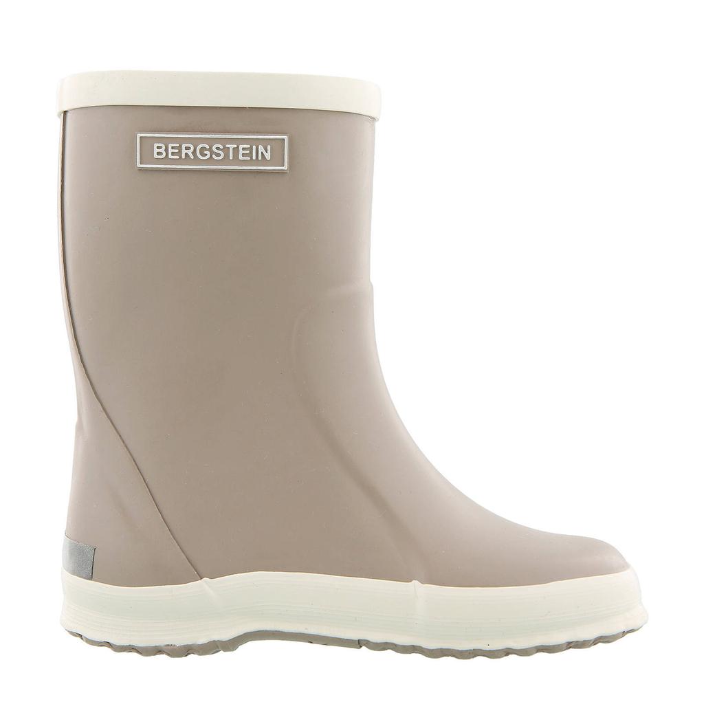 Wit, grijs en leemgrijze jongens en meisjes Bergstein Rainboot regenlaarzen kids van rubber met effen