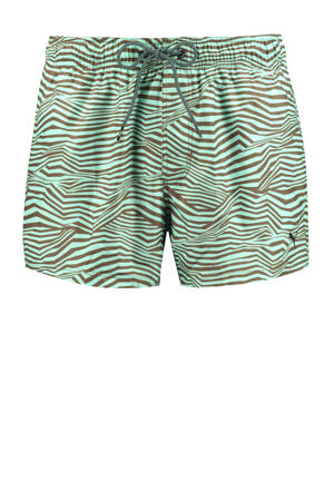 zwemshort met all over print mintgroen