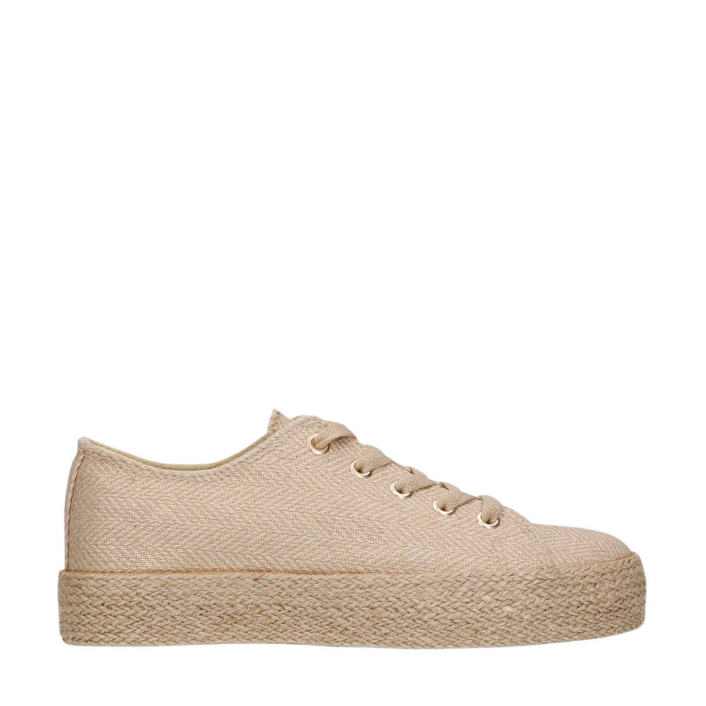 Sacha Plateau Espadrilles Goud Beige Wehkamp