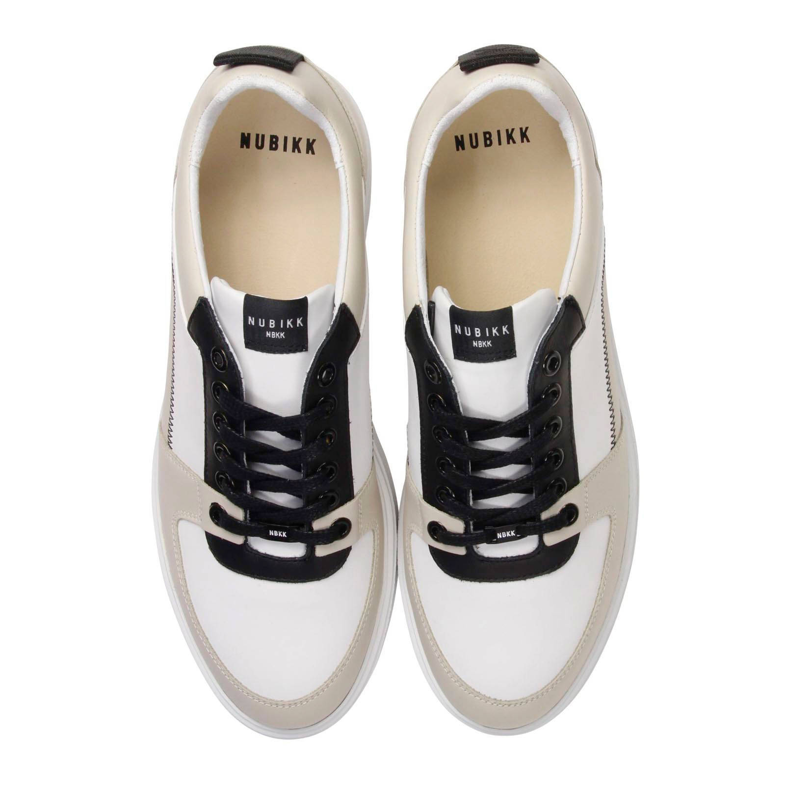 Nubikk Elise Blush leren plateau sneakers beige | wehkamp