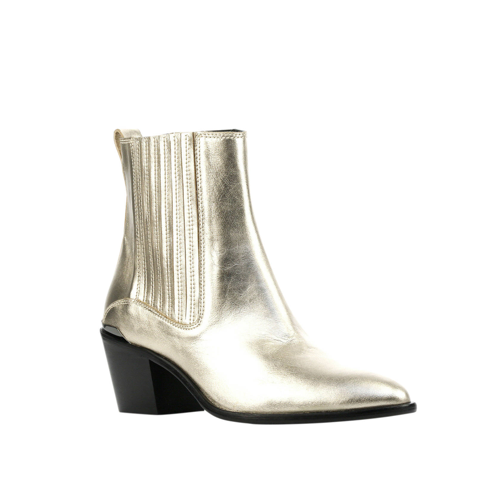 Toral Dames Enkellaarsjes Zilver pyth met v enkelbootie hh | Van den Assem