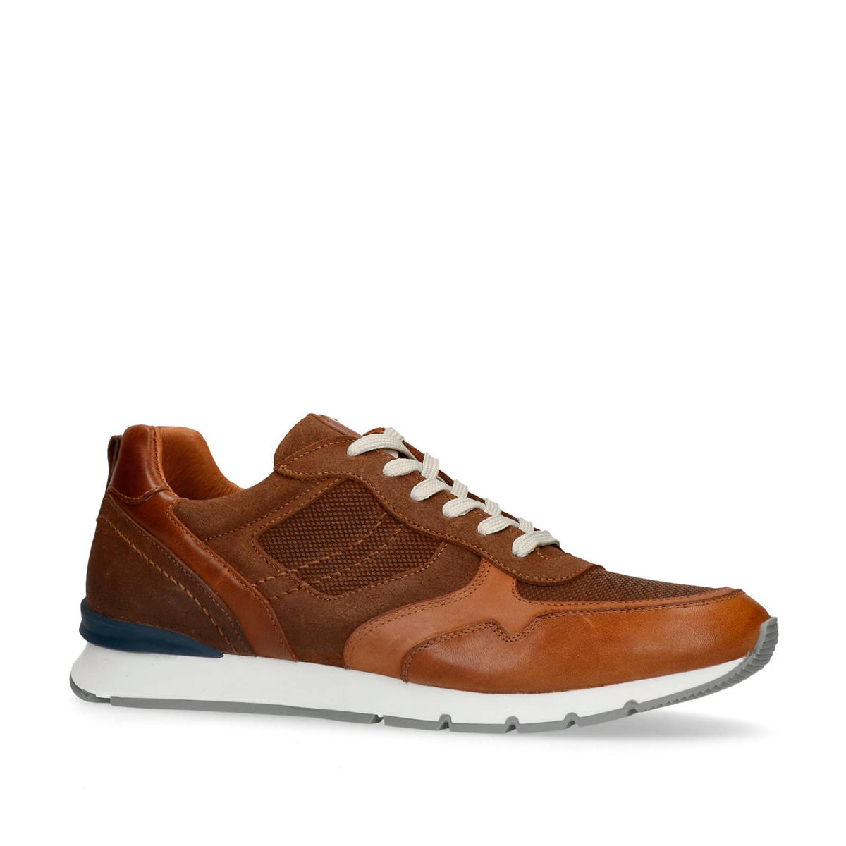 No Stress suède sneakers cognac wehkamp
