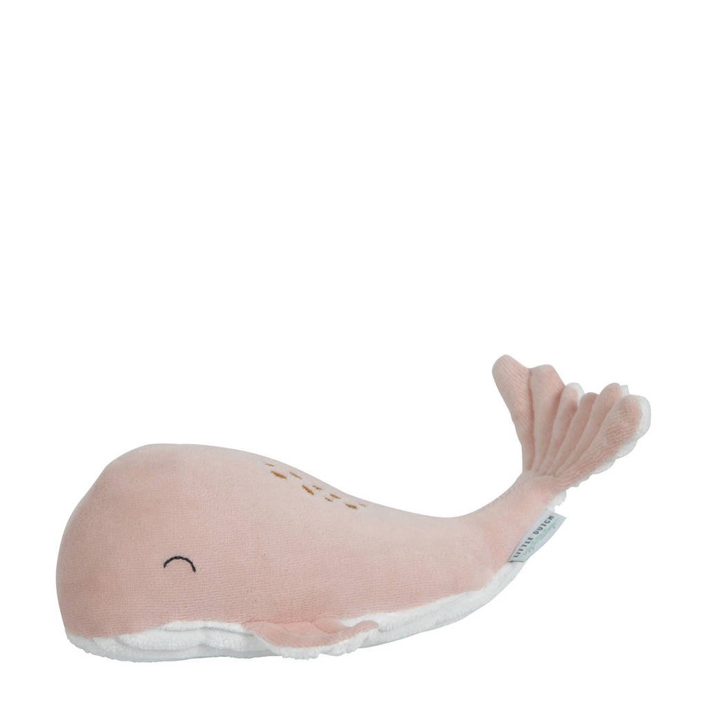 Little Dutch walvis knuffel 24 cm, Roze