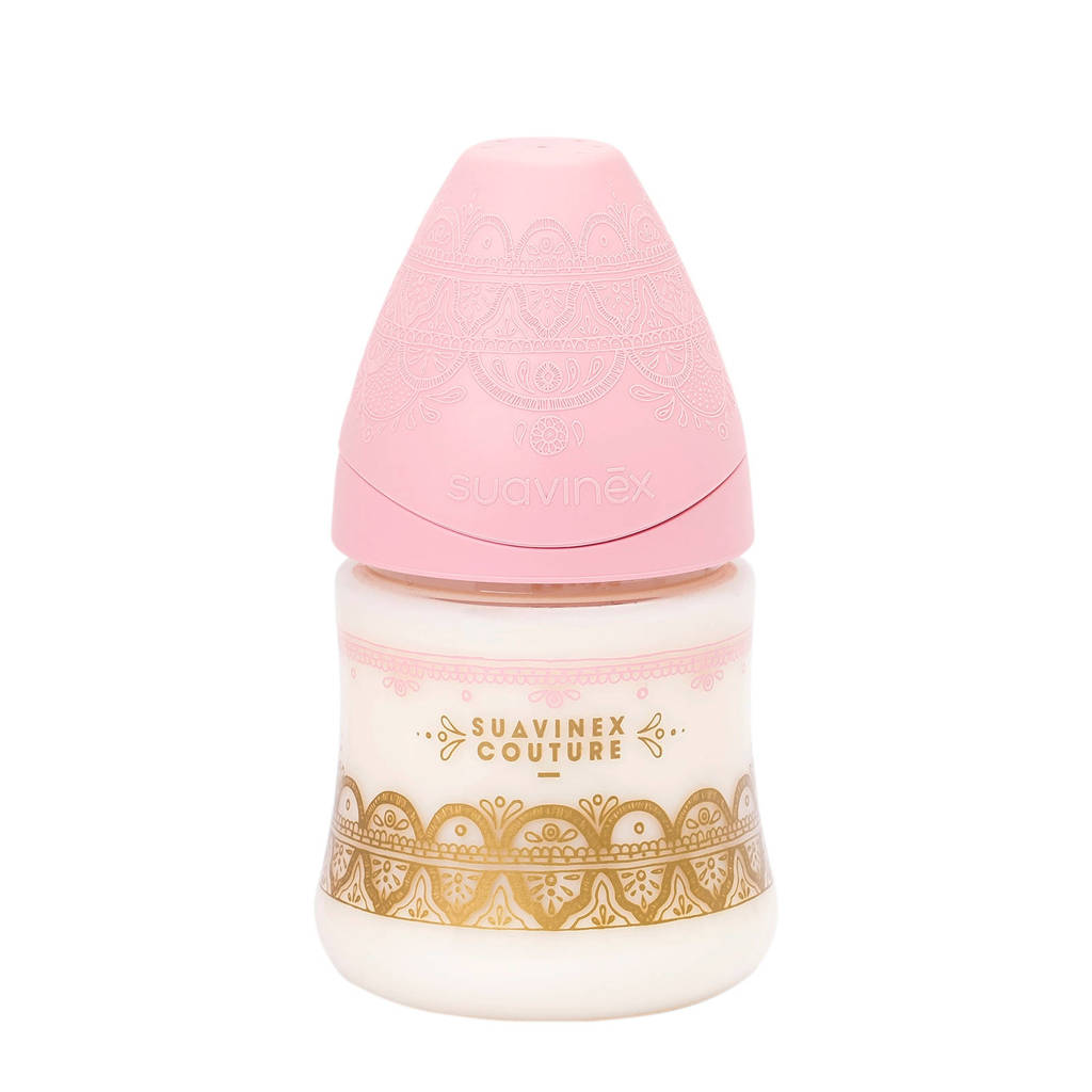 Suavinex Couture fles 150 ml Pink, Roze
