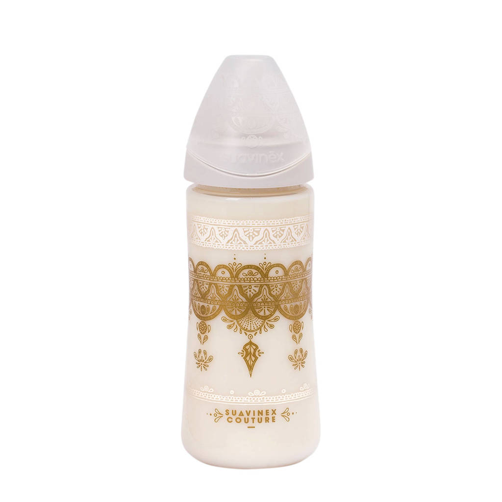 Suavinex Couture fles 360 ml +4 mnd Grey