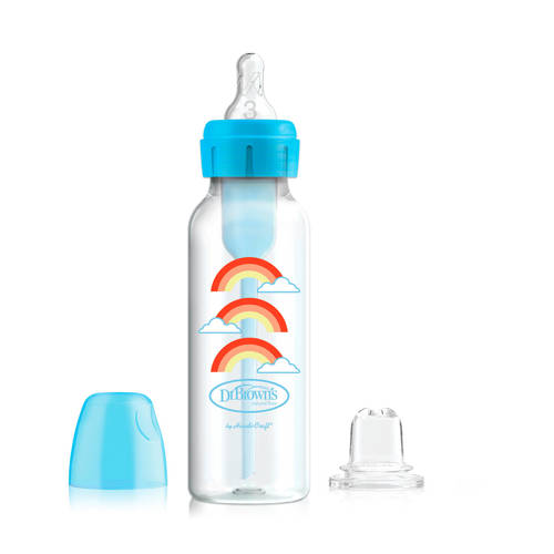 Dr. Brown's Bottle to Sippy Starterkit Standaard 250 ml blauw afbeelding