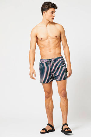zwemshort Arizona met strepen marine