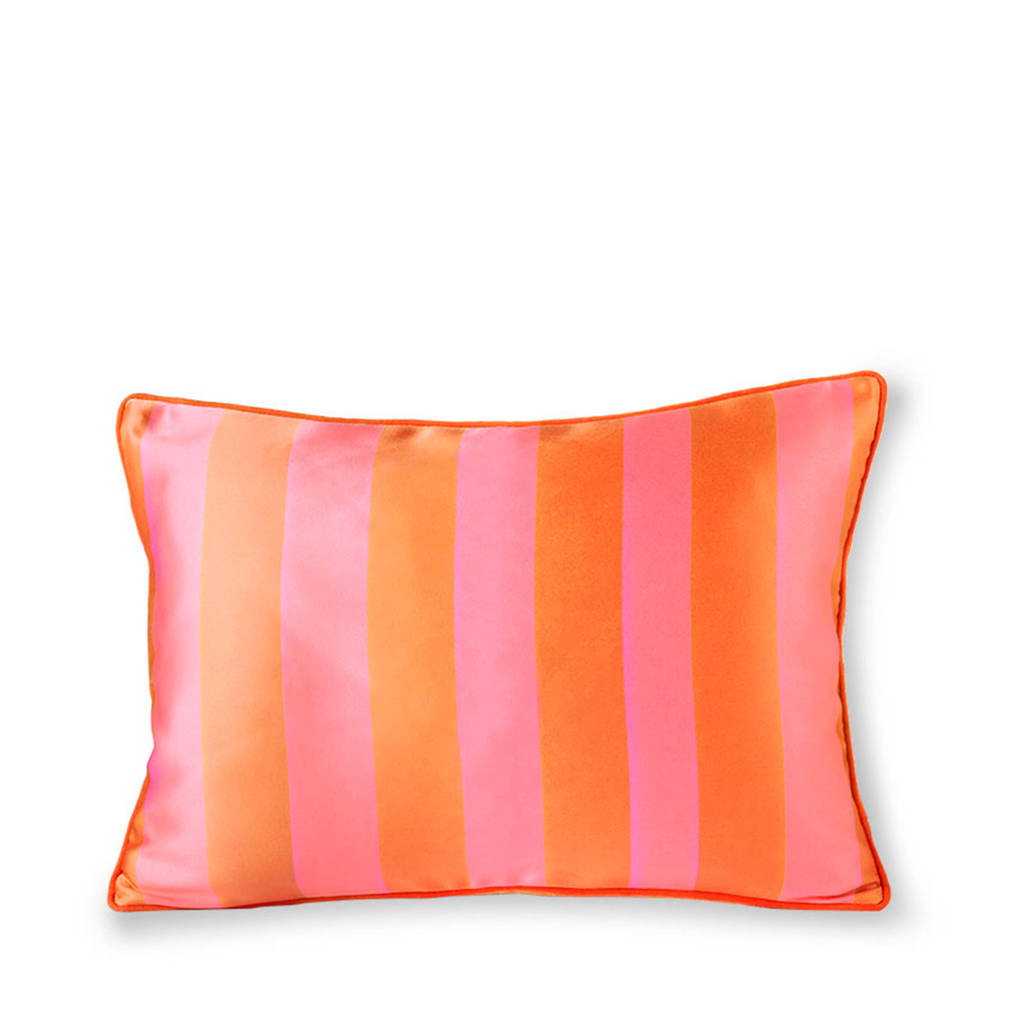 HKliving sierkussen (50x35 cm), Oranje/roze