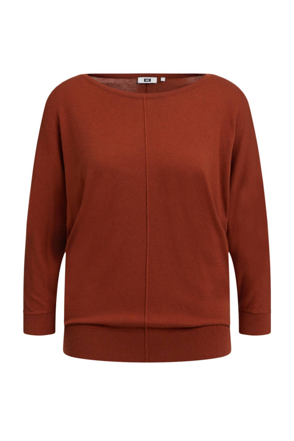 WE Fashion fijngebreide trui rood, Rood