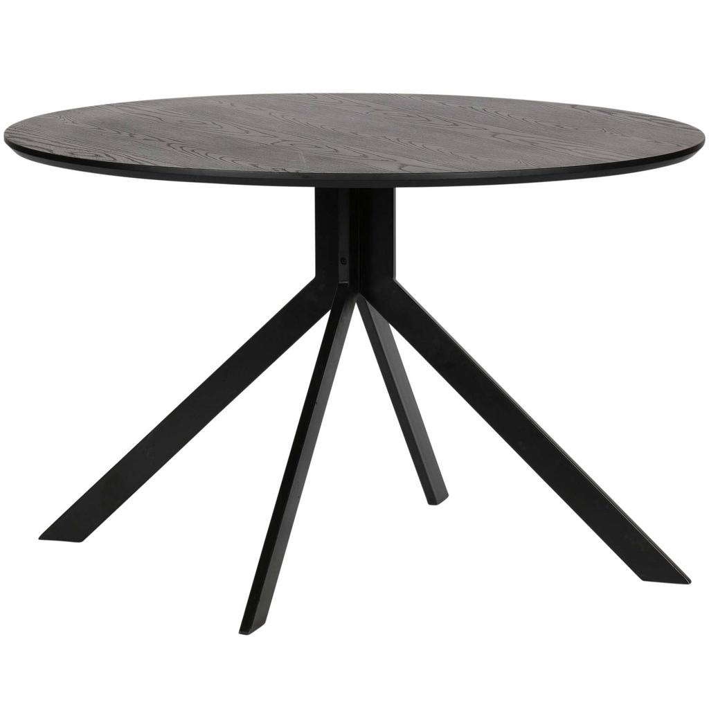 WOOOD WOOOD Bruno Eettafel Rond - Mdf - Zwart - 75xØ120