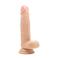 RealRock Realistische dildo Met Scrotum En Zuignap - Huidskleur - 20 cm