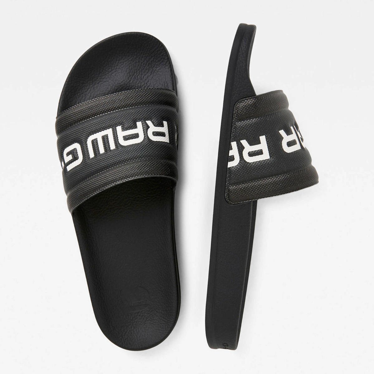 Moeras Tulpen Riskeren G-Star RAW Cart Slide III slippers zwart/wit | wehkamp