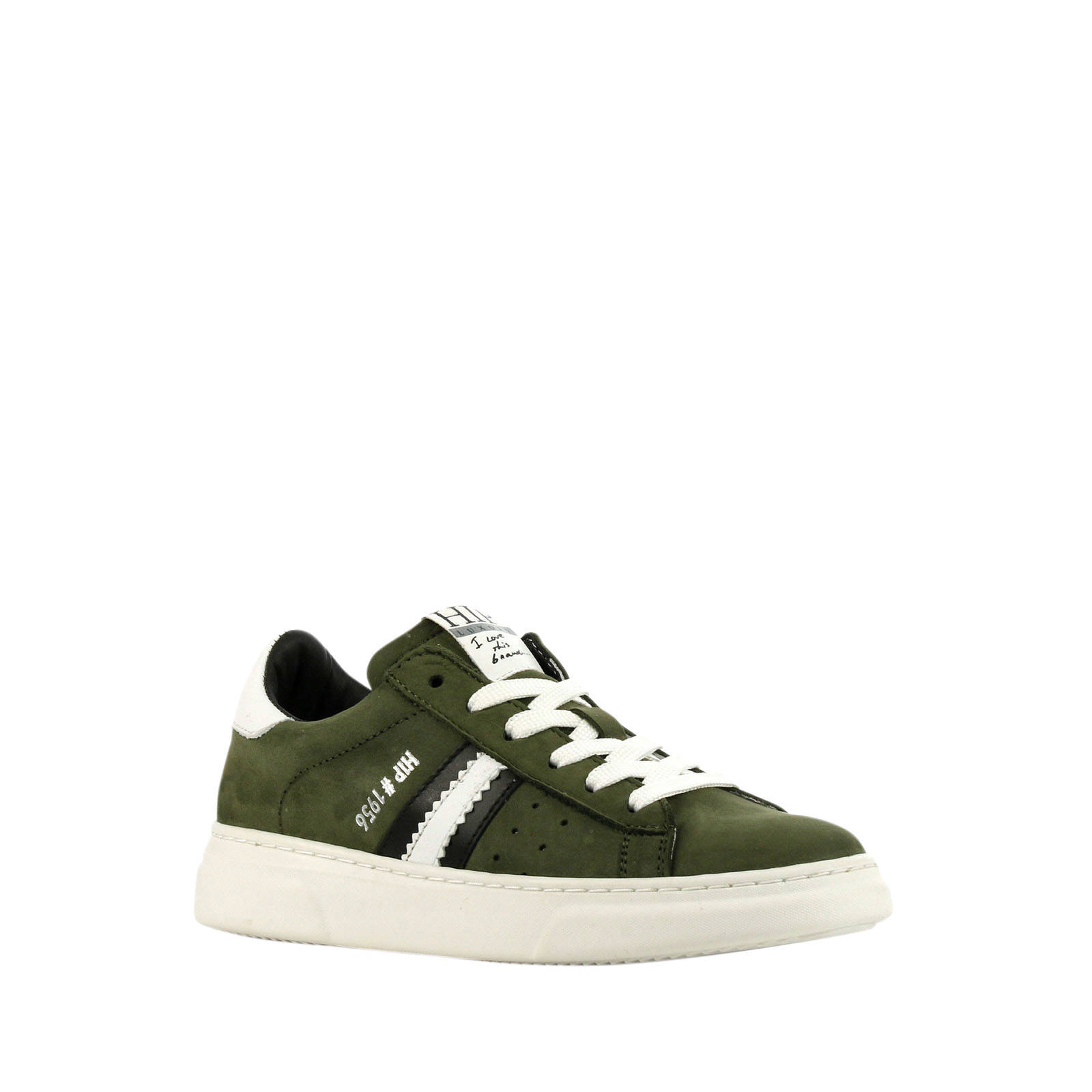 Hip H1272 suède sneakers groen | wehkamp