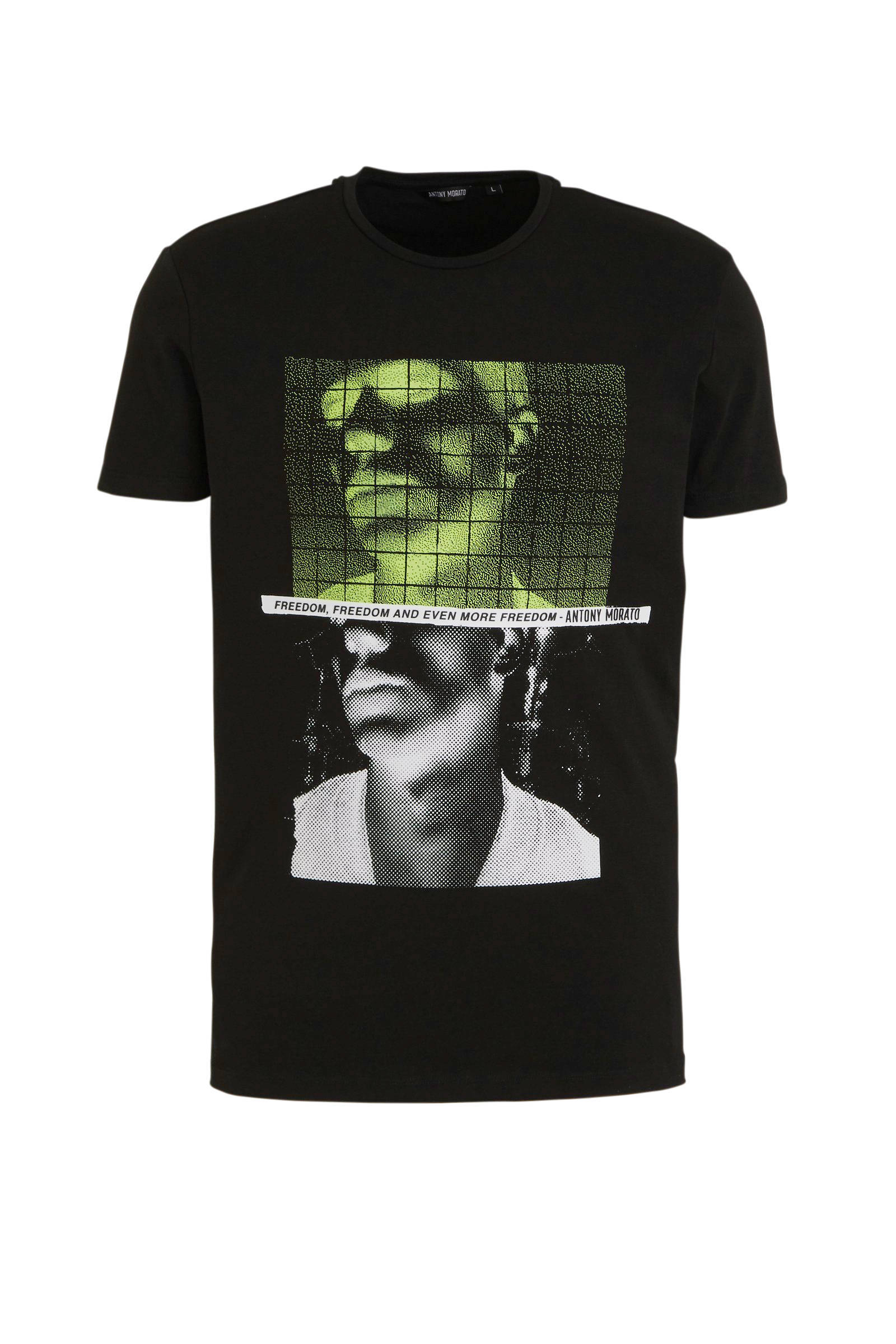 Antony Morato T shirt met printopdruk zwart | wehkamp Antony Morato sweater met printopdruk donkerblauw | wehkamp