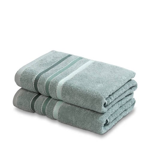Wehkamp Vandyck handdoek Prestige Lines (set van 2) (110x60 cm) aanbieding