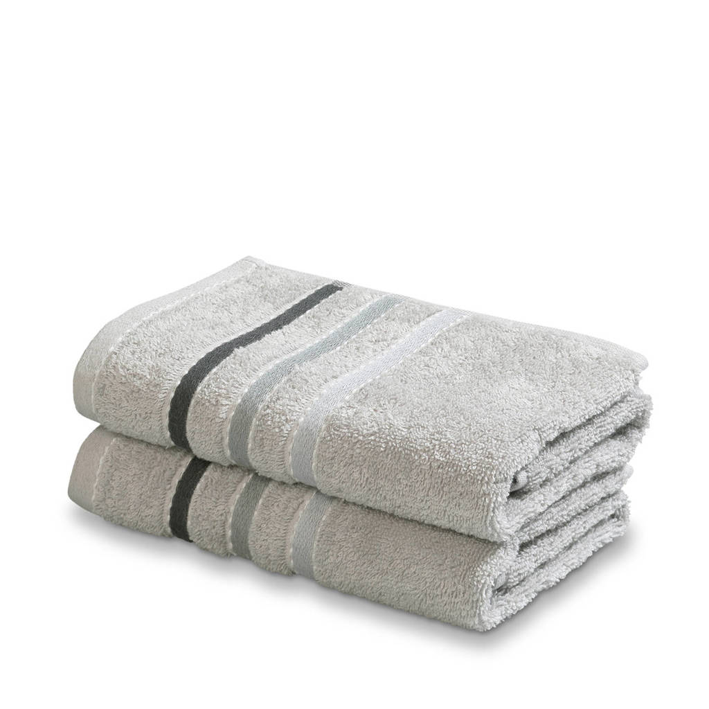 Vandyck gastendoek (set van 2) (60 x 40 cm) Steel grey