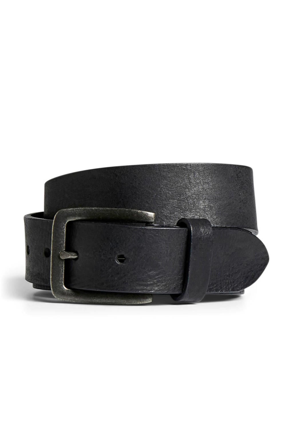 JACK & JONES leren riem zwart