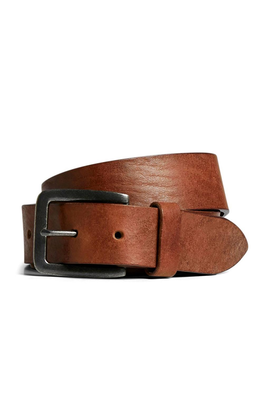 JACK & JONES leren riem bruin
