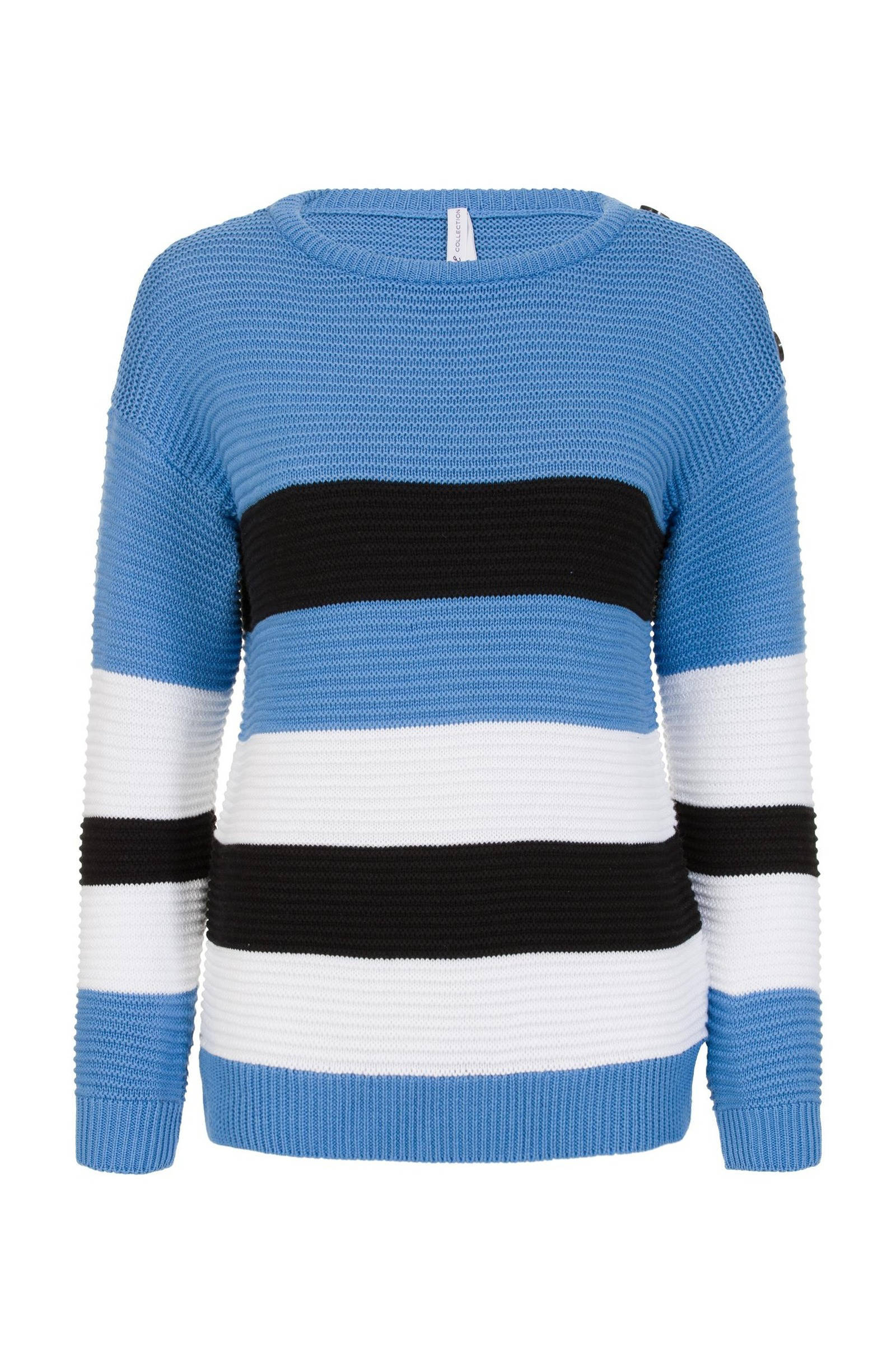 Miss Etam Regulier gebreide trui blauwwitzwart | wehkamp Gebreide trui Blauwwit KINDEREN | H&M NL