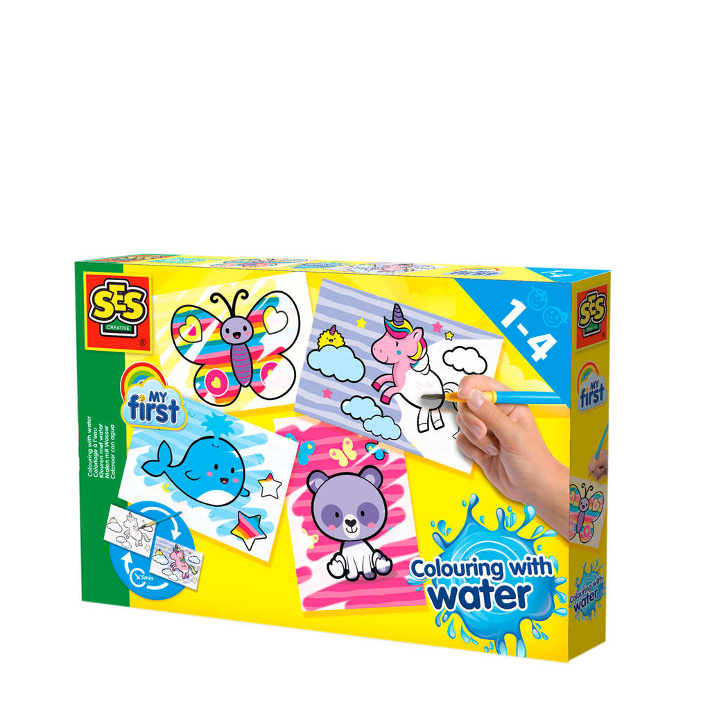 SES My first - Kleuren met water - Fantasie dieren