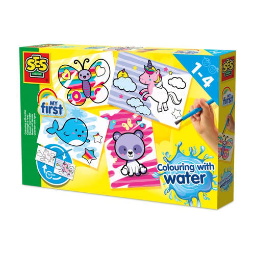SES Kleuren met water - Fantasie dieren afbeelding