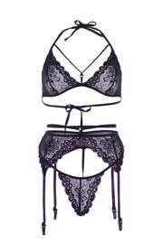 thumbnail: Leg Avenue lingerieset 3-delig zwart