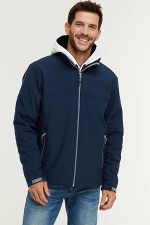 outdoor softshell jack Odense donkerblauw