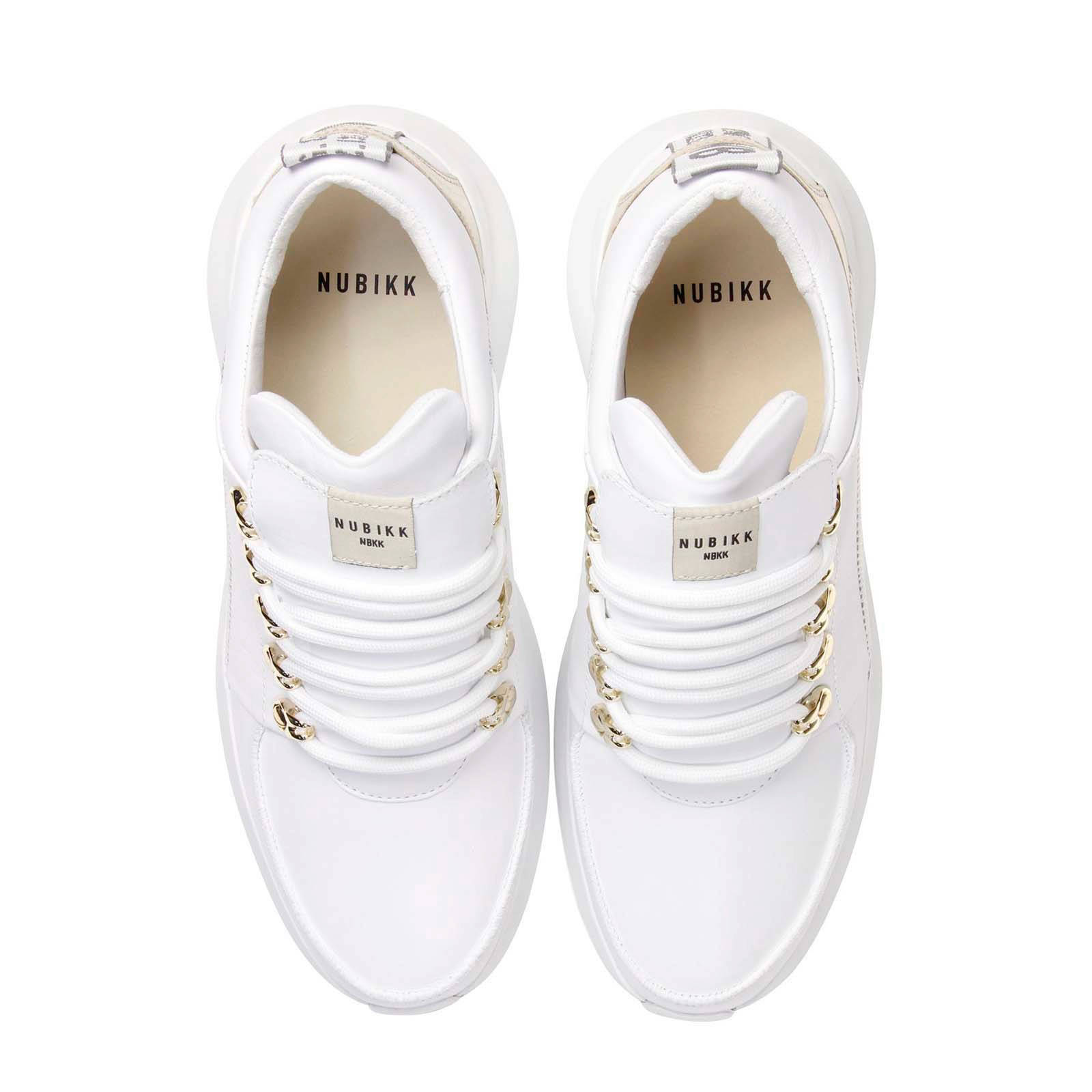 Lucy Royal Croco leren sneakers wit