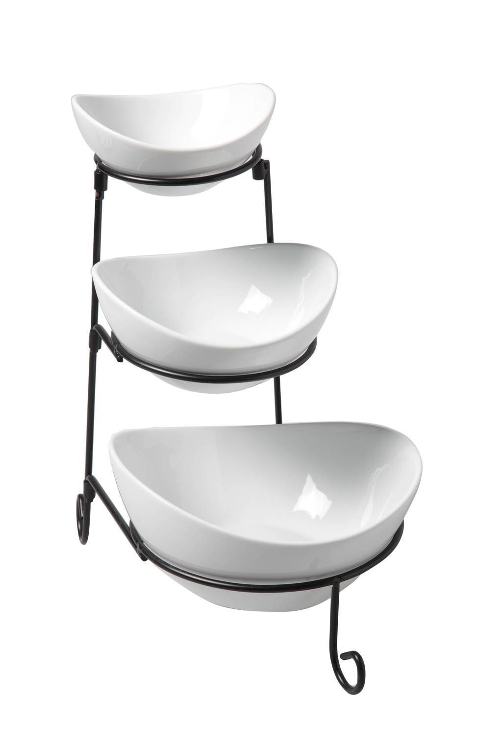 Cosy & Trendy etagère Buffet (3-schalen), Wit