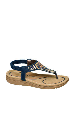 sandalen blauw/goud