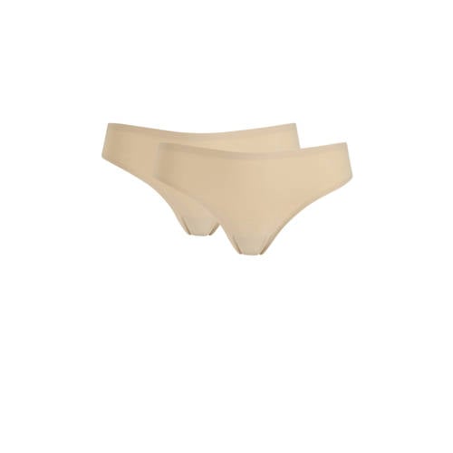 After Eden seamless one size string Unlimited (set van 2) beige afbeelding