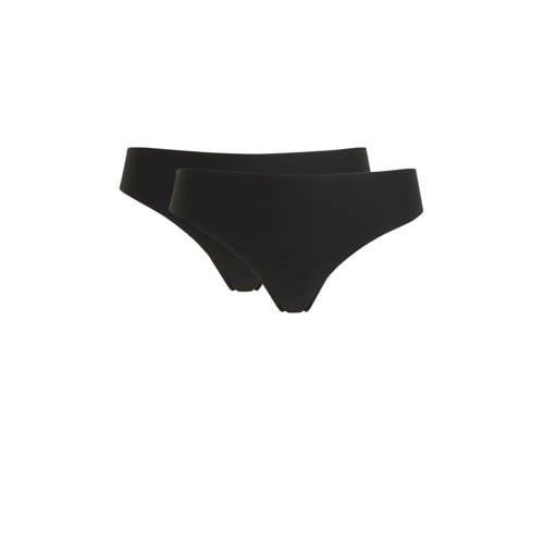After Eden seamless one size string Unlimited (set van 2) zwart afbeelding