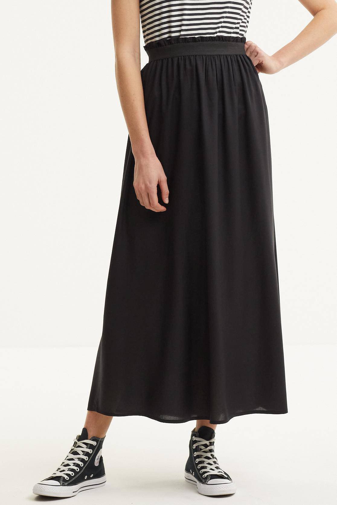 Zwarte maxi rok hot sale