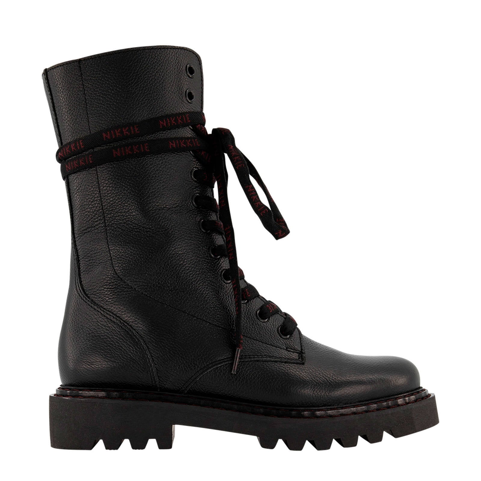 Nikkie Dames Enkellaarsjes Zwart nikkie boot | Van den Assem