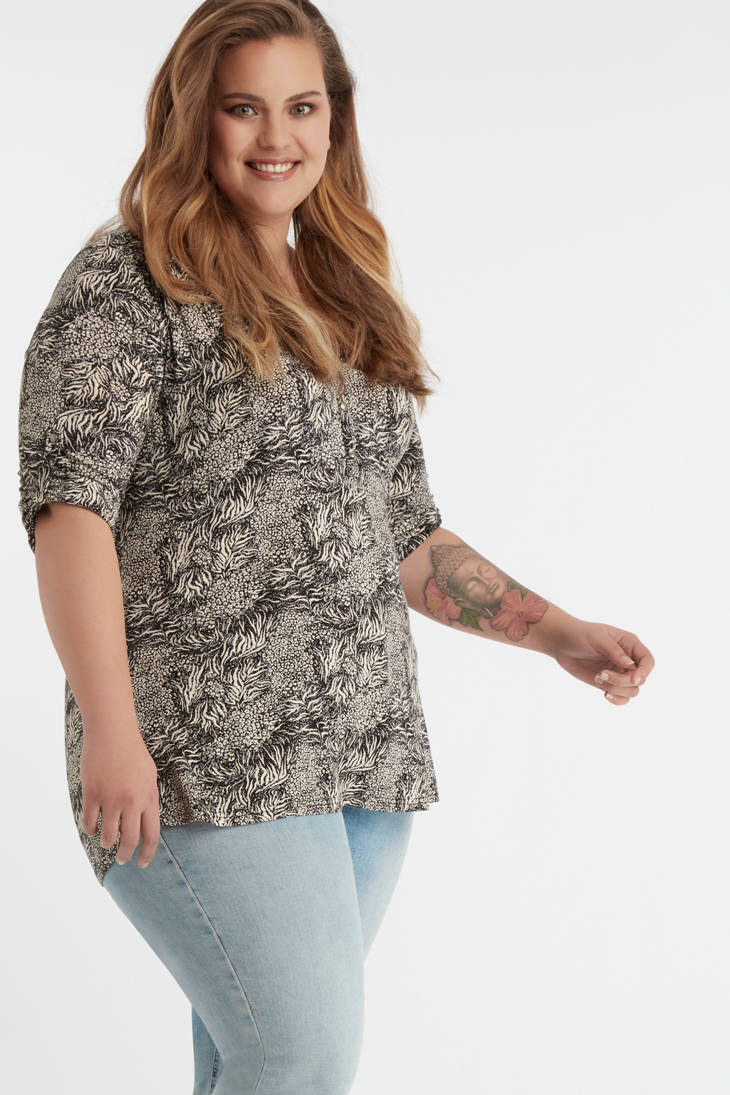 MS Mode top met all over print zwartecru | wehkamp MS Mode trui met all over print zwartwit | wehkamp