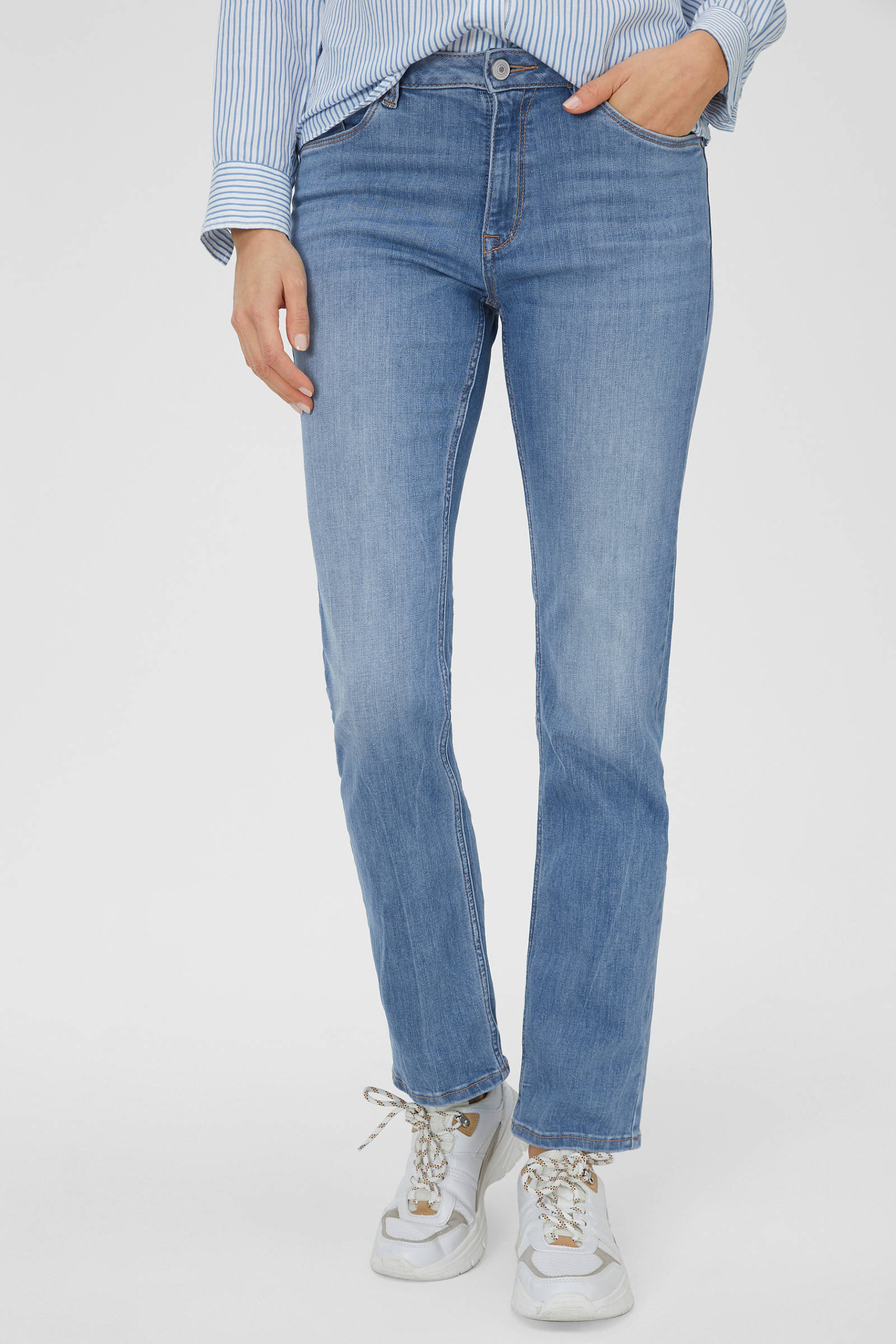 C\u0026A The Denim straight fit jeans lichtblauw | wehkamp