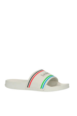 Pool Slide Retro badslippers wit