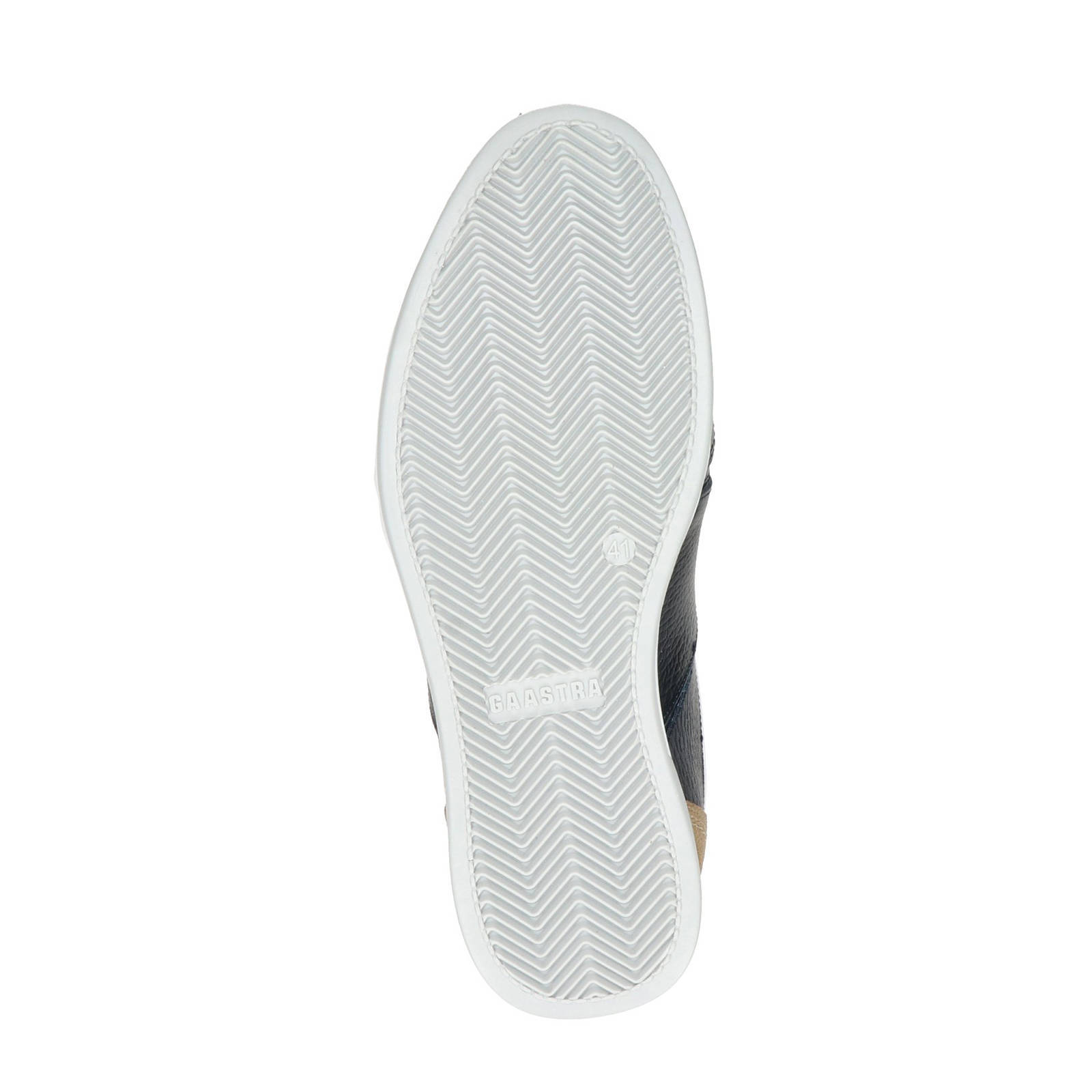 Gaastra Bayline leren sneakers donkerblauw | wehkamp