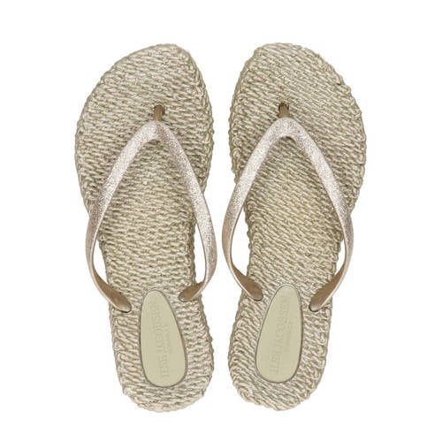 Ilse Jacobsen Cheerful teenslippers goud afbeelding